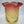 Load image into Gallery viewer, Large Antique Ruffled Yellow &amp; Cranberry Lamp Shade
