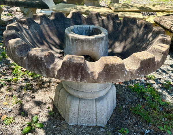 Concrete Fountain w/ Raised Centerpiece GA20350