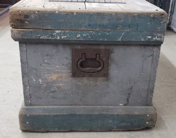 Civil War Era Heart Pine Storage Chest 39 1/2" x 19 3/4" x 22" GS00905