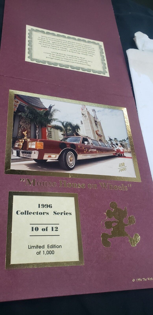 1996 Walt Disney World Collector Series Limited Edition Photos Set of 9 GA9513