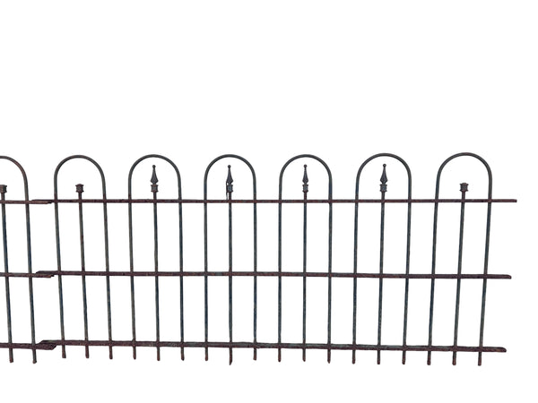44 Ft of Antique Wrought Iron Hairpin Fencing GA21055