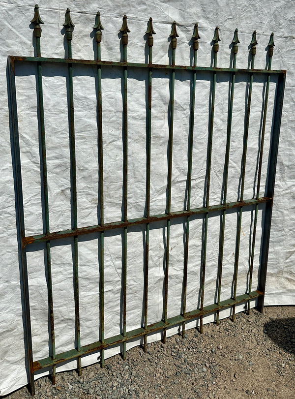 Antique Iron Gate w/ Arrow Top Finials GA20335