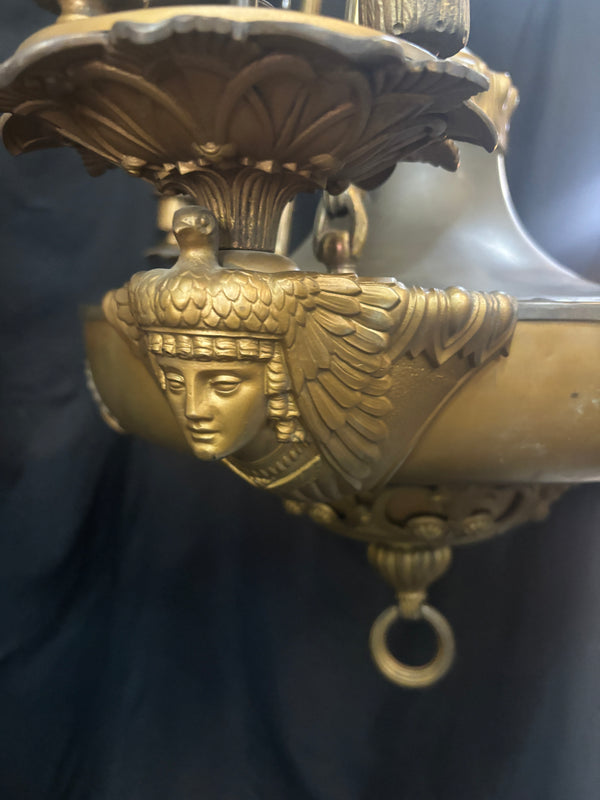 Brass Coated 9-Light Chandelier GA21270