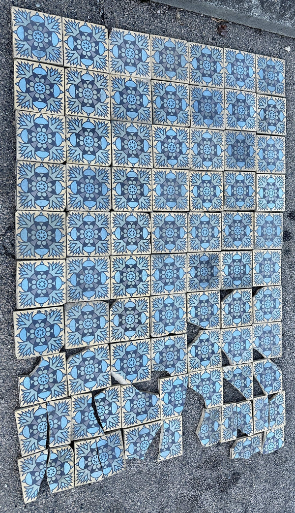 Early 20th Century Encaustic Tile Set by Boch Freres Maubeuge GA20507
