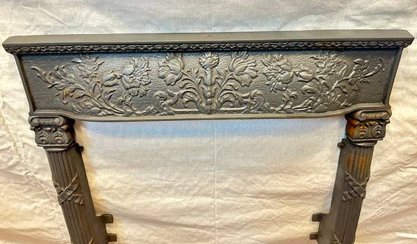 Restored Antique Iron Fireplace Surround GA20404