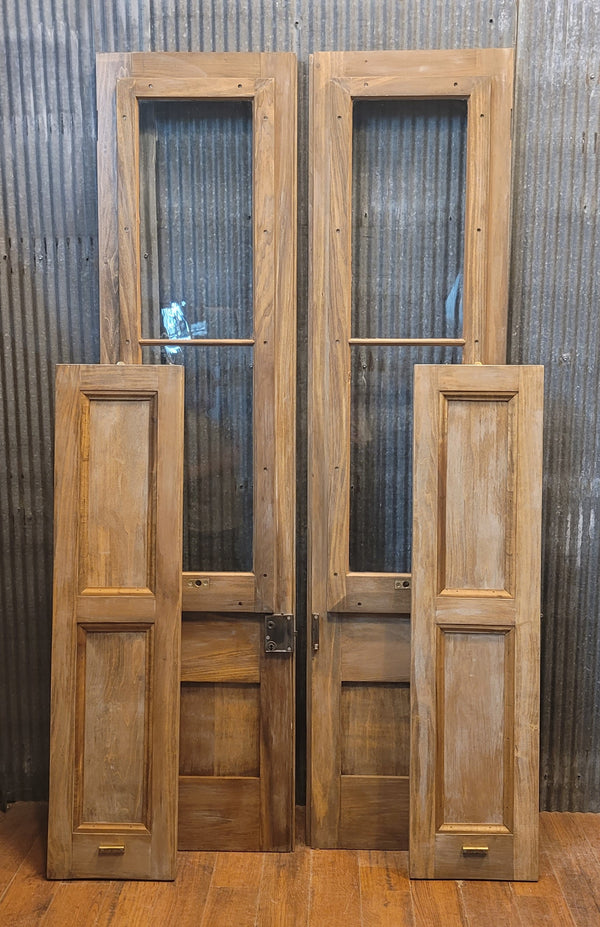Custom Built 1800s Style Glass & Wood Retail Doors w/ Removeable Panels GS00846