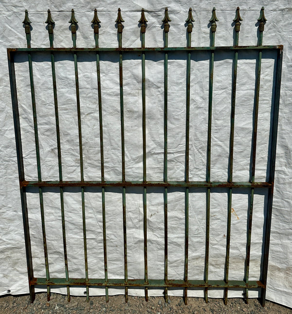 Antique Iron Gate w/ Arrow Top Finials GA20335