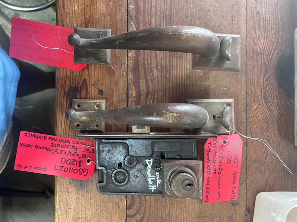 Iron and Brass Mortise Lock Set GS011027