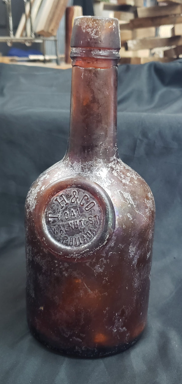 Vintage T.H & Company Philadelphia PA Bottle 10" T x 4 1/8" W GS00894