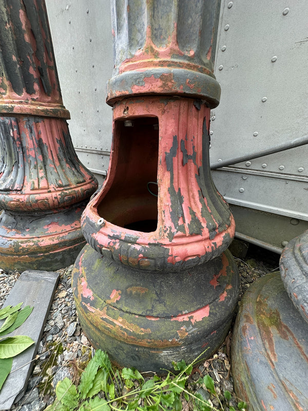 10 Ft Cast Iron Fluted Street Lamp Posts GA20290