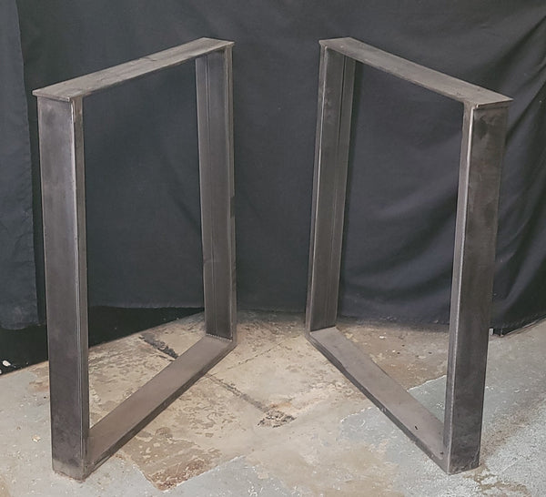 Pair of Custom Steel Table Base Legs 29 1/2" T GS00686