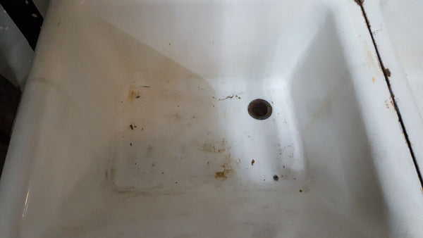 Large Antique Double Cast Iron Pedestal Sinks 55" x 43"x 26" GA1140