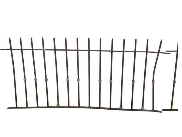 14 feet of antique iron fencing GA21096