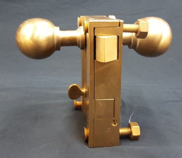 Brass Ship Rim Lock with Oval Knob
