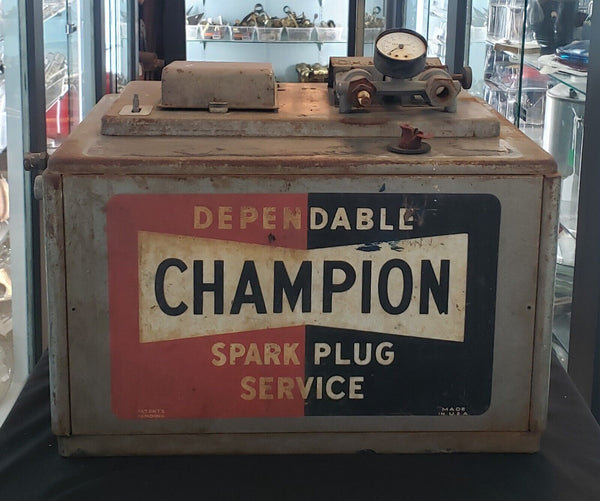 Vintage 1960's Dependable Champion Spark Plug Tester & Service GA9828
