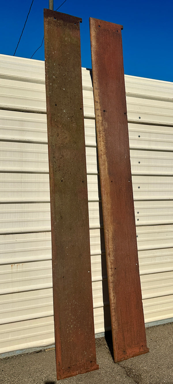 Pair of 9 Ft Long Cast Iron Stair Treads GA20836
