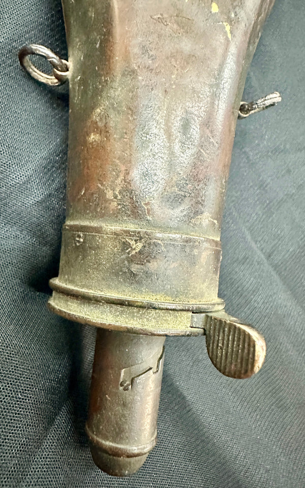 Antique 1800's Brass Powder Flask GA20538