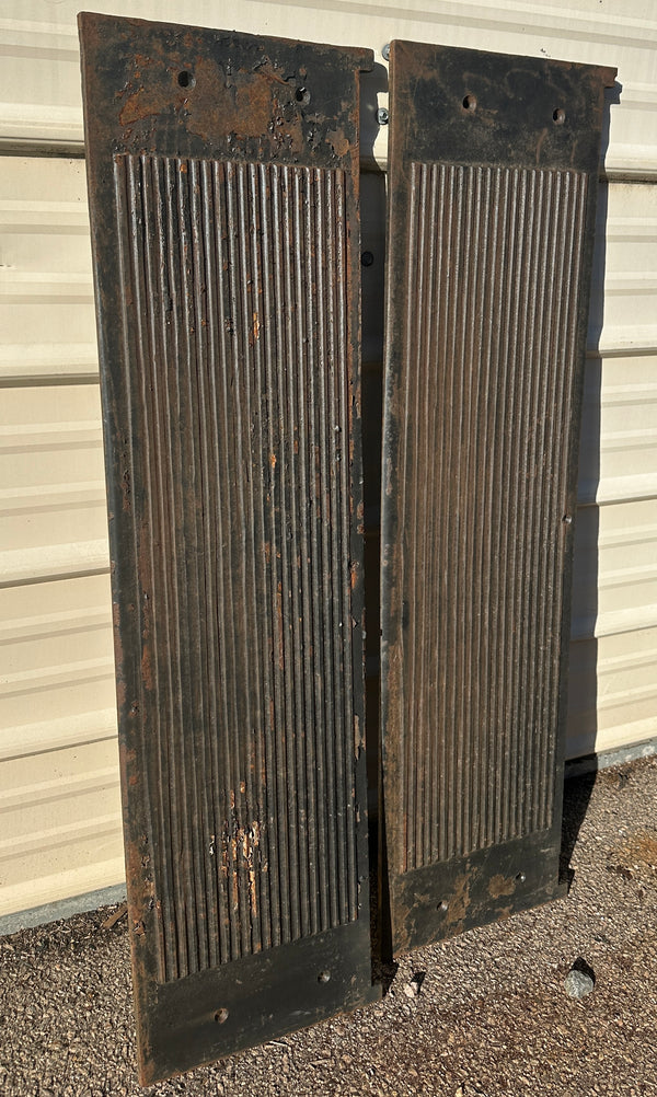 Pair of 43" Long Cast Iron Stair Treads GA20826