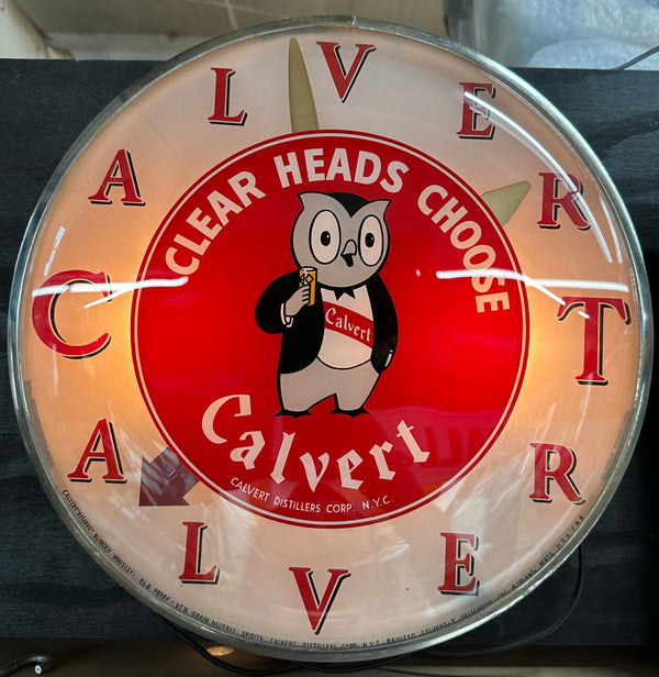 Calvert Distillers Corp. Round Wall Clock GA20357