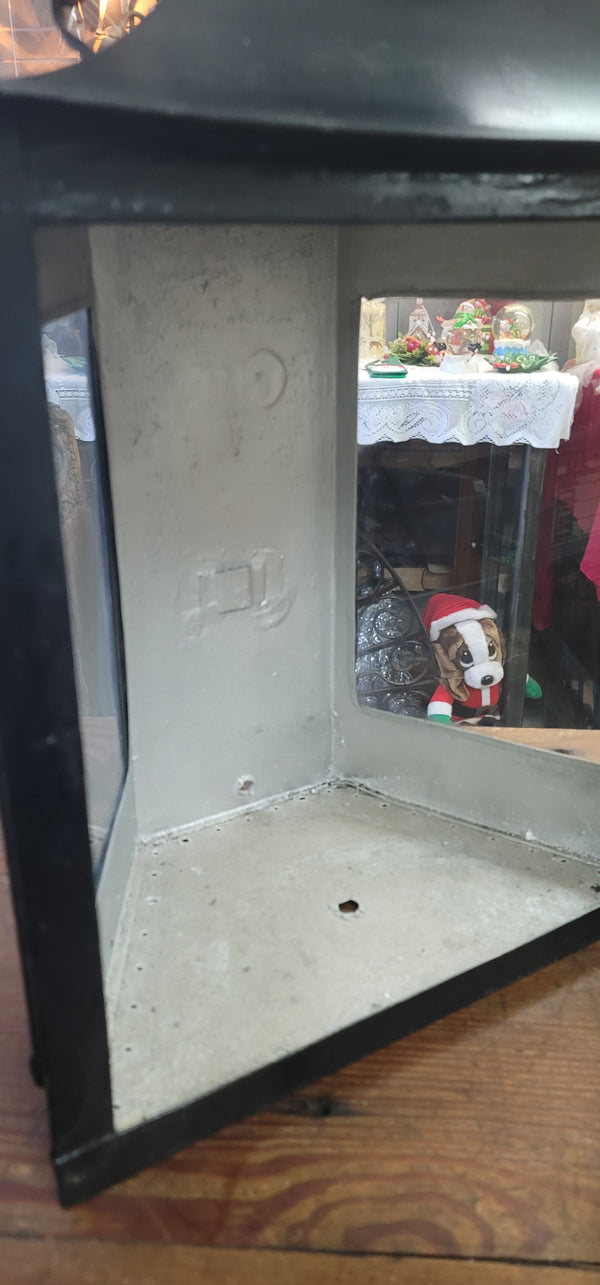 Vintage Hanging Nautical Lantern Case 22 1/2" T x 13 3/4" GS00886