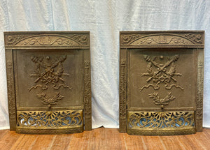 Pair of Antique Fireplace Summer Cover & Surround 3 Pc Sets GA20084