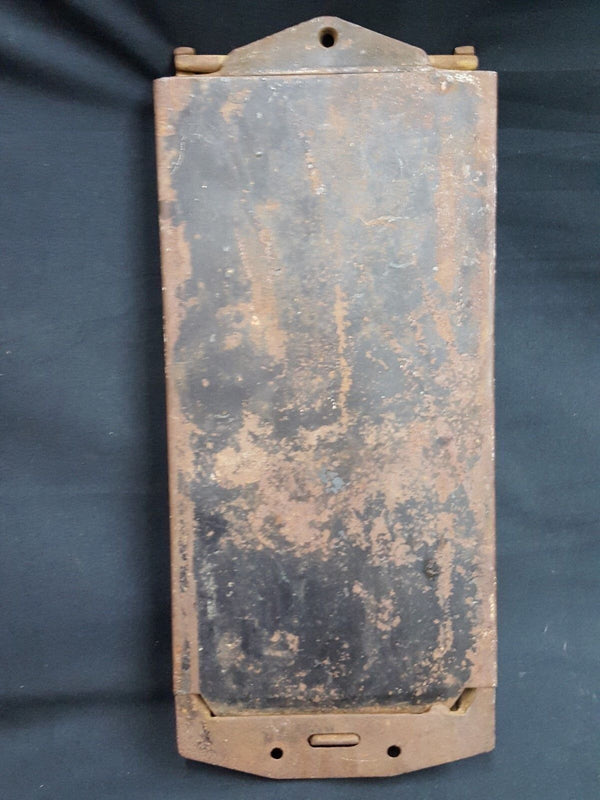 1909 Cast Iron Paper Letter Mail Box Embossed Scroll Designs