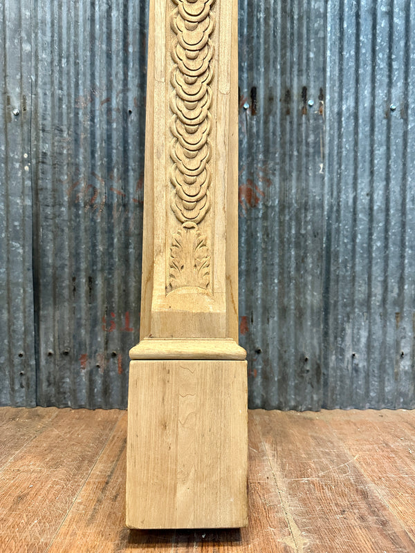 Classical Style Carved Pine Fireplace Mantel GA20726