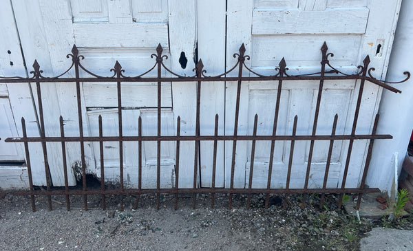 107.5 Feet of Wrought Iron Victorian Fence Panels GA21243
