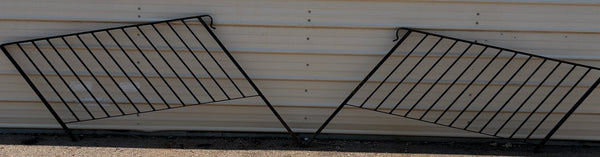 Pair of Solid Steel Porch Stair Railings GA21137