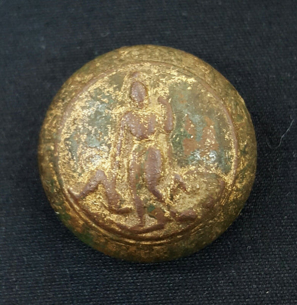 Civil War Dug Cold Harbor Battlefield Virginia State Seal Button GS010927