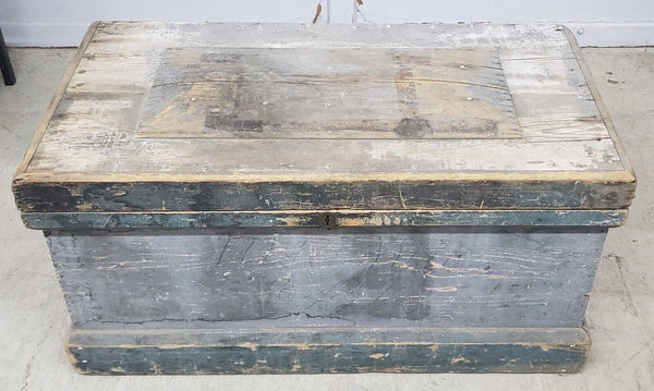 Civil War Era Heart Pine Storage Chest 39 1/2" x 19 3/4" x 22" GS00905