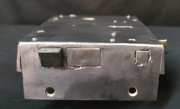 Restored Left Side Rim Lock Set with Keeper & Key 7 1/8" x 5" GS00805