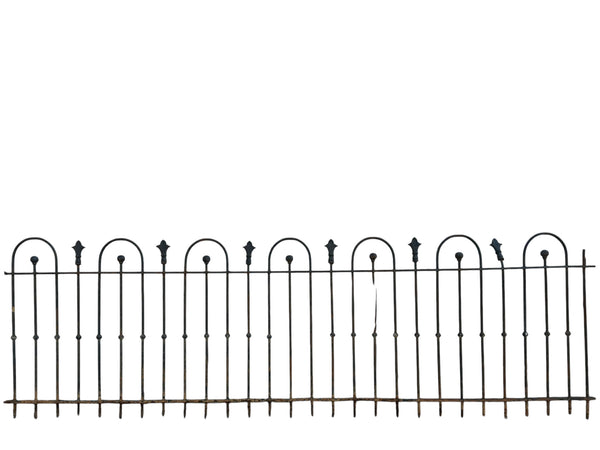 79 Feet of Antique Wrought Iron Hairpin Fencing GA20865