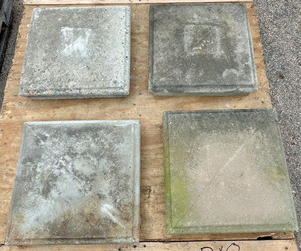 4 Pairs of Concrete Column Tops GA20485