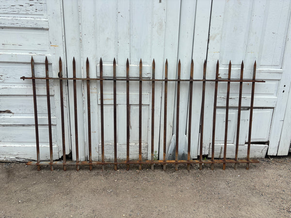 Five Wrought Iron Fence Panels GA21219