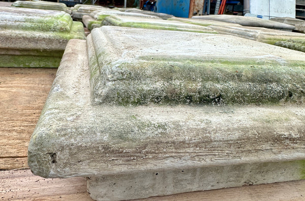 Set of 7 Pairs of Concrete Column Tops GA20488