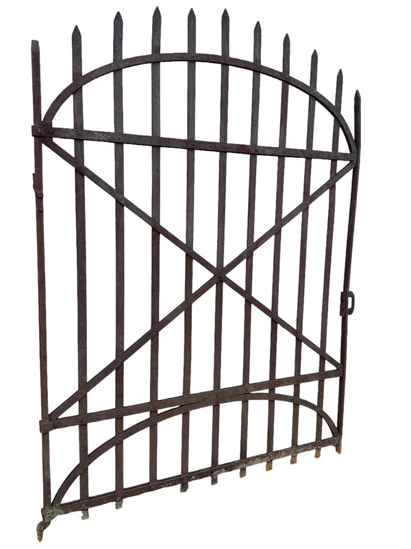 Antique Wrought Iron Gate - 52.5" W x 75" T - GA21047
