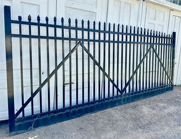 30 Ft Wide Aluminum Driveway Gate Pair GA20447