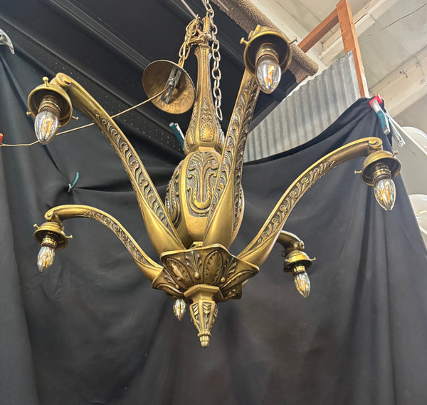 Brass 6-Light Chandelier GA21275