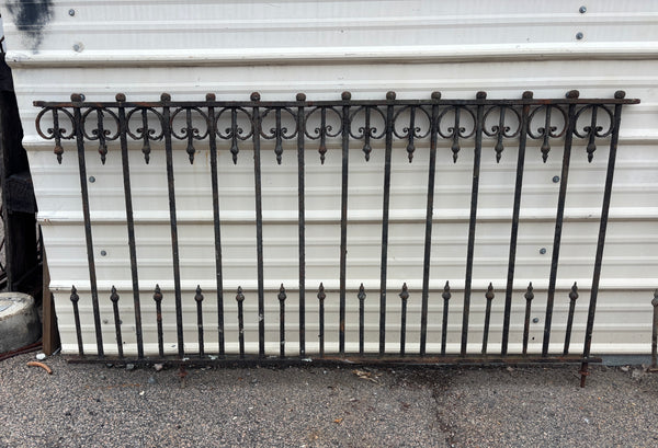 9 Feet of Iron Fence Panels GA21288