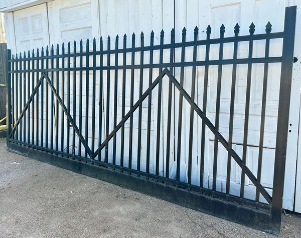 30 Ft Wide Aluminum Driveway Gate Pair GA20447