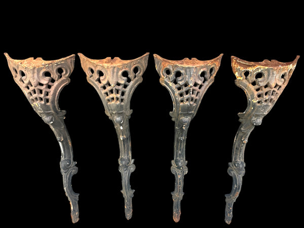 Set of 4 Antique Cast Iron Table Legs GA20850
