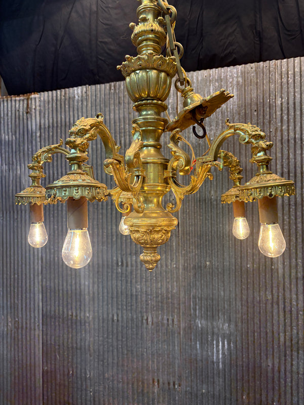 5-Light Solid Brass Chandelier GA21360