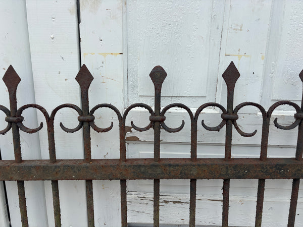 Wrought Iron Fence Panels with Finials GA21216