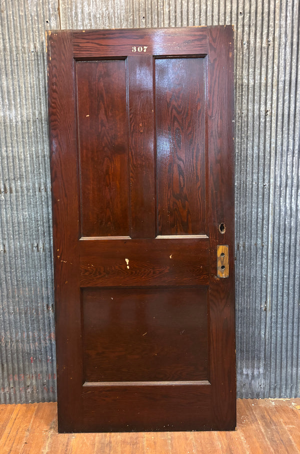 3-Panel Wooden Door GA21466