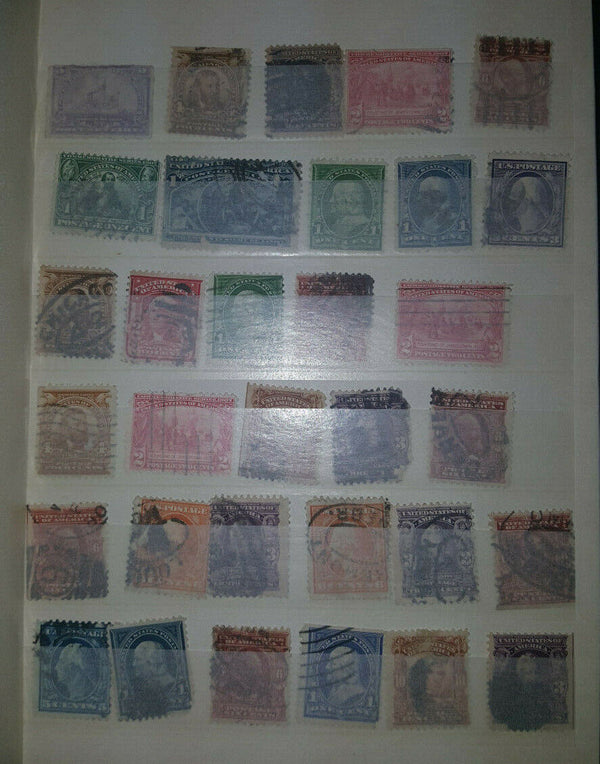 Lot of 312 Vintage Stamps in Collectors Album from GS00694