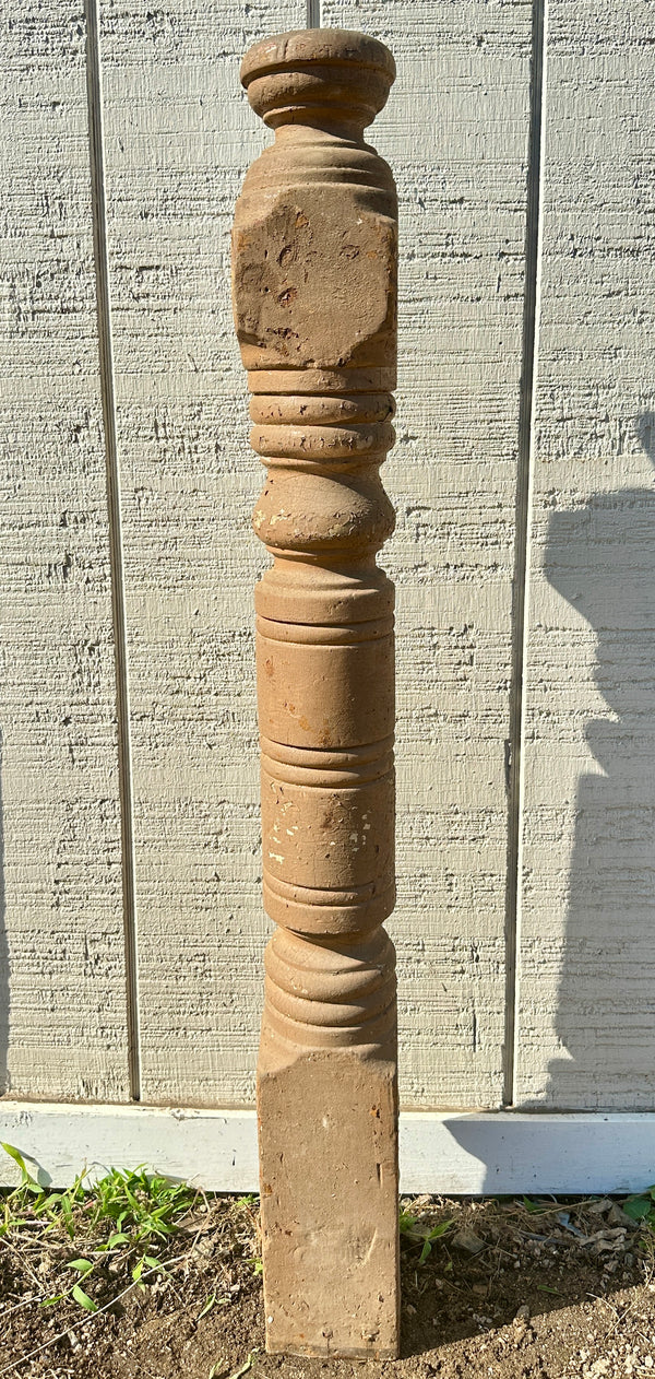 Heart Pine Newel Post w/ Acorn Top GA20417