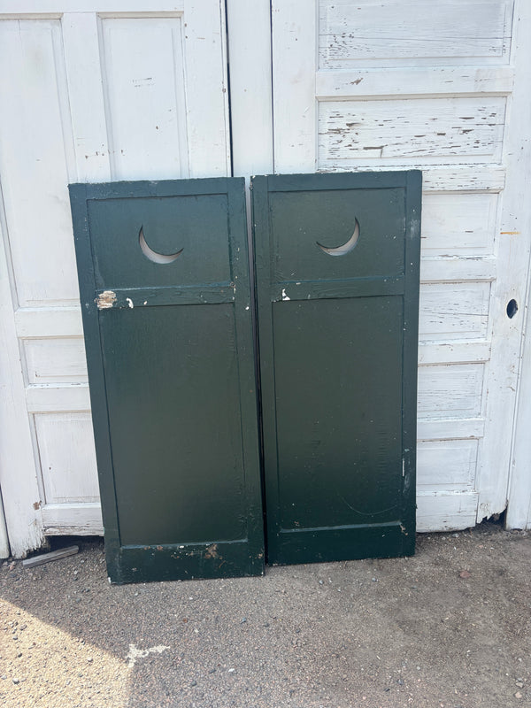 Pair of Crescent Moon Shutters GA21203