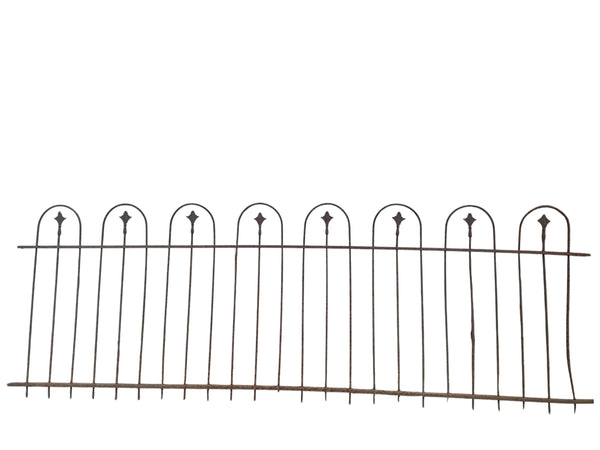 162 Ft of Antique Wrought Iron Hairpin Fencing GA20876