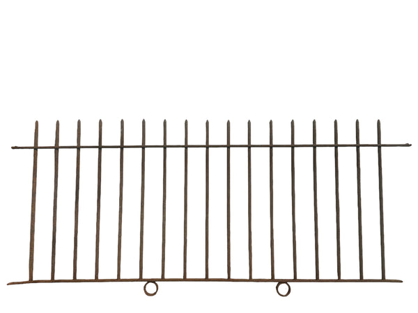 23 Ft of Antique Wrought Iron Picket Fencing GA21013